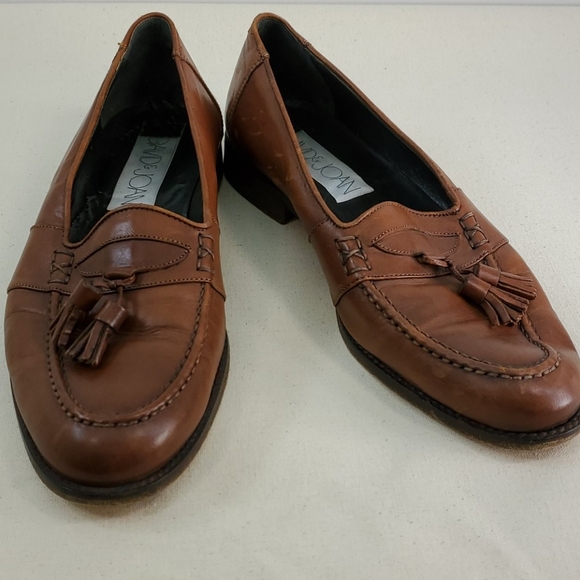DAVID & JOAN MENS LEATHER LOAFERS SIZE 10 - Picture 2 of 8